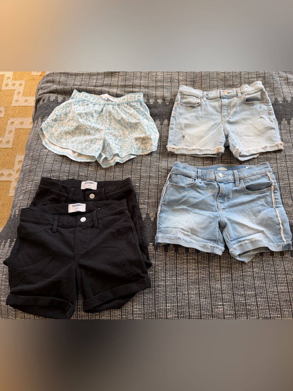 Levi's Light Blue Denim Kids Shorts + Assorted Shorts Bundle- 5 pairs!